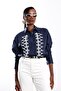 Navy Blue Embroidered Detailed Shirt 34975 - 2