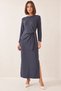 Women's Modal Indigo Dress with Tie Detail - 4