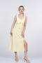 Women's Summer Yellow Larina Minimal Stylish Dress 50409 - 4