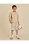Boys Beige Round Neck Pullover - 2