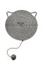 Pet Handmade Cat Scratching Mat with Toys, 100% Cotton Rope, Black-White - 6