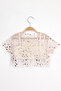 Le Mabelle Girl's Tulle Crop Powder - 2