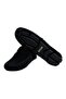 Black Color Laceless Genuine Leather Men's Shoes - 3