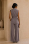 Women's Vest and Pants Set - Stylish Two-Piece Set with Drawstring Waist - 3