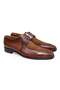 Brown Lace-Up Genuine Leather Men's Shoes