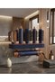 Hair Styling Stand Organizer Wall Shelf Prussian Blue Appliance Organizer Bathroom Hanger Domestic Production