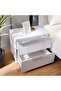 Brooklyn Night Stand Multifunctional Bedside Table Space Saving Nightstand End Table Storage Modern Design Furnitures for Bedroom - White - 3