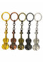 Mkc-30X Set of 5 Violin-Look Metal Keychains (5 Different Colors) - 2