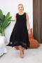 Plus Size Asymmetry Cut Cotton Lycra Dress