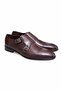 Brown Laceless Genuine Leather Men's Shoes