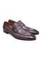 Gray Color Laceless Genuine Leather Men's Shoes
