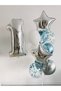 Silver Number Balloon Birthday Party Set Chrome Blue Silver Star and Confetti Balloon Decoration Set