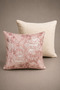 Set of 2 Decorative Throw Pillow Covers 43X43 cm – Powder Pink & Cream Avant-Garde Textured - 2