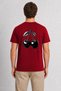 Unisex Tattoo Style Cherry Print T-Shirt - Red - 3