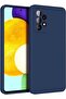 Case for Galaxy A52 Back Cover Black Slim Fit for Soft TPU Cover Flexible Silicone Cover Matte Blue