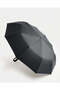 Black Tri-Fold Auto Open And Close Umbrella
