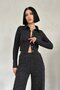 Black Shirt and Pants Tracksuit Set - 2