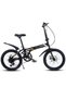 20-Inch Folding Bike – 7-Speed Mountain Bicycle with Carbon Steel Frame |14.7 Inch Wheel Size|Front Suspension | Knobby Tires | Dual Brakes | Black