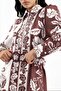 Msn Floral Patterned Belted Long Shirt Dress - 4