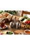 2-Piece Metal Salt and Pepper Shaker Set – Spice Container with Carrying Stand