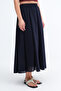 Elastic Waist Long Skirt E18621 - 5