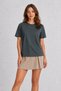 Tattoo Style Cherry Print T-Shirt - Smoked - 4