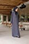 Dubai Silk Hand Embroidered Abaya Rose - 6