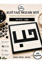 Kufi Lettering Mosaic Set – Words with Meaning in Stones
