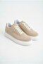 Zrk-X20 High Quality Beige Suede Thick Sole Men's Sneaker - 3