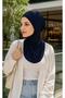Women's Viscose Fabric Neck Collar Bonnet, Ready-Made Practical Hijab Bonnet, Sweat-Proof Flexible Bonnet - 2