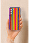 Samsung-S21Fe Compatible Colorful Patterned Silicone Case