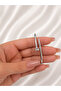 Nail Model Silver Color Handcuff Bracelet