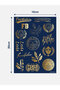 Lacivert Gold Sticker Sheet - 2