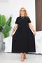 Plus Size Modal Fabric Pocket Flared Dress - 2