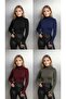 Round Neck Women's Long Sleeve Stretch Fabric Bodysuit with Toes