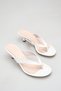 Women's Flip-Flop Detailed Heeled Sandals White Skin
