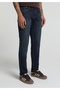 Slim Fit Men's Dark Indigo Denim Jean Trousers - 4