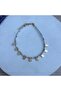 White Afghan Beaded Square Plate Anklet - 3