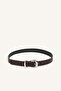 Women's Rectangular Buckle Faux Leather Daily Belt H5022Axns