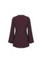 Drawstring Slit Tunic Burgundy - 2