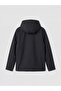 Black Hooded Boy's Coat - 2