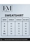 Women's Lavender Flower Printed Round Crew Neck Casual Basic Sweathirt - 3