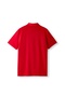 Men's Polo Neck T-Shirt Red Yellow Fan Buttoned Pique Fabric Sports T-Shirt 78682724 - 2