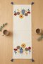 Botanical Dream Colorful Punch Embroidered Tasseled Cotton Runner 40X130 cm - 6