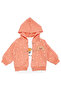 Baby Girl White Orange Tulip Rainbow Patterned Cardigan 3-Piece Set - 3