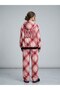 Trendy 3-Thread Brushed Fleece Tracksuit Set with Stone-Print Embroidery - 2