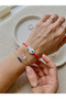 Spotted White Ceramic Fish Adjustable Bracelet