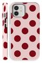 iPhone 12 Red Polka Dot Double Layer Full Covering Printing Glossy Protect Phone Case