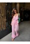 Flywheel Detailed Strap Blouse Wide Leg Pants Set - 3