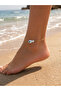 Spotted White Ceramic Fish Adjustable Anklet